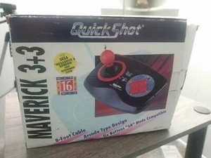 Maverick 3+3 Quick Shot 16 BIT 8ft Cable Controller For Sega Genesis & Megadrive - Picture 1 of 2