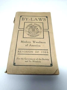 1905 By-Laws Of Modern Woodmen of America Book Paperback  - Picture 1 of 12