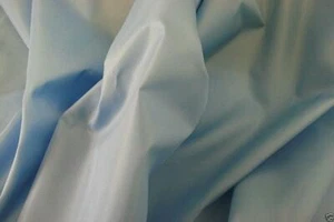 Waterproof 4oz NYLON Fabric Material PU Coated - BABY BLUE  - Picture 1 of 1