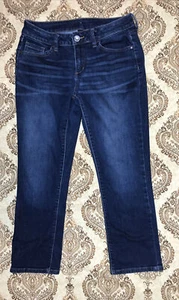ANA Jeans gamba dritta donna designer blu 28/6 vita bassa pantaloni donna casual - Foto 1 di 7