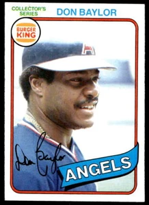 1980 Topps Burger King #12 Don Baylor California Angels EX-EXMINT - Picture 1 of 2