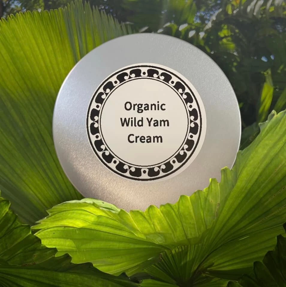 Crema de ñame silvestre orgánica artesanal, 4 oz, equilibrio hormonal natural, menopausia Foto 1 de 4