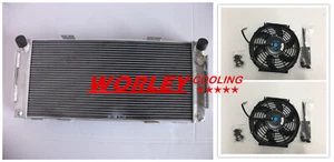 Aluminum radiator & Fans for FORD GT40 V8 Manual 1964 1965 1966 1967 1968 1969 - Picture 1 of 12