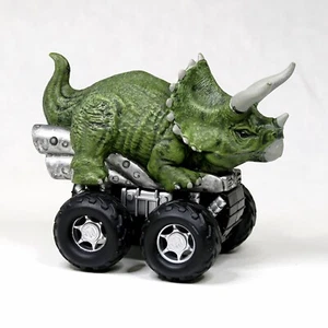 Jurassic World Zoom Riders Triceratops coche de juguete de dinosaurio con motor retroceso - Imagen 1 de 5