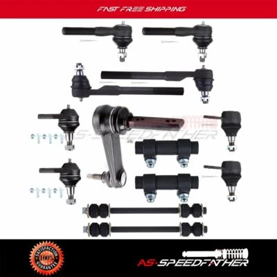 Kit de barras de amarre de brazo loca delantero apto para Dodge Ram 1500 2000 2001 2x2 13 piezas Foto 1 de 4