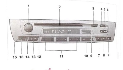 BMW 2007 2008 radio CD manual del propietario e 83 X5 nuevo original X5 Foto 1 de 3