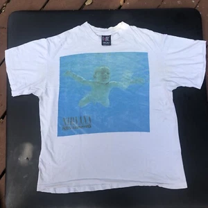 Vintage XL 1992 nevermind nirvana t shirt with Giant tag - Picture 1 of 9