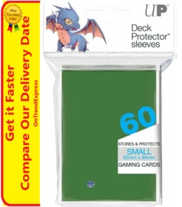 Ultra PRO Small Deck Protector Sleeves Card Size GREEN 60ct 62 x 89mm - Picture 1 of 6