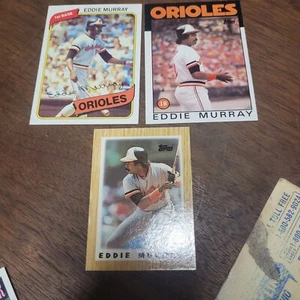 Topps Eddie Murray 1980, 1986 Orioles, 1987 Mini, KOSTENLOSER VERSAND - Bild 1 von 2