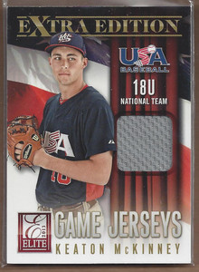 2013 Elite Extra Edition USA Baseball 18U Game #12 Keaton McKinney Jersey