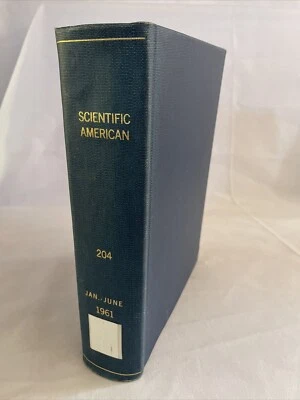 1961 January-June, Scientific American Magazine Bound Volume #204 (BM68) - Image 1 of 4