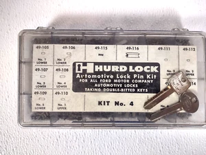 RARE Vintage Hurd Lock No.4 Pinning Kit For Ford Automotive w/ Service Keys - Picture 1 of 6