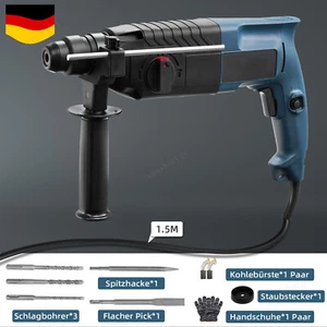 3000W Schlagbohrmaschine mit Koffer und Zubehör Bohrmaschine Schlagbohrer SDS+ - Bild 1 von 11