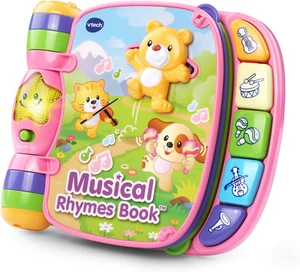 Vtech Musical Rhymes Book, Pink - Picture 1 of 12