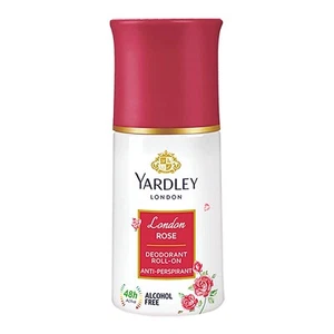 Yardley London London Rose Anti-Perspirant Deodorant Roll-On Body Deodorant 50ml - Picture 1 of 5