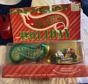 Hot Wheels Holiday Premiere 1995 Series w/ Collector’s Case & Red T-Bucket - Picture 1 of 2