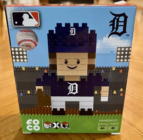 NEW Detroit Tigers Pitcher 61 Pcs BRXLZ Series 3-D Construction Block Set MLB Cover