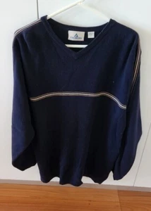 Colarado Jumper Mens Blue Pullover 100% Cotton Size M - Picture 1 of 3