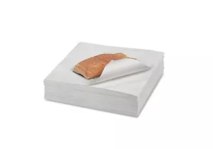 Carta da macellaio 12" x 12" bianca monouso per avvolgere o fumare carne - 500 fogli - Foto 1 di 1