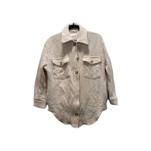 Wilfred Free Women's Cream Beige Wool Jacket Size M Button Long Sleeve (318) - Picture 1 of 9