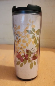 STARBUCKS Autumn Leaves Floral Coffee Tea Tumbler Series 12oz Beverage Cup 2004 - Picture 1 of 9