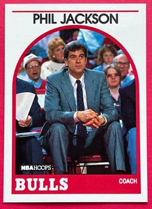 1989-90 NBA Hoops #266 Phil Jackson Chicago Bulls 🙂 ¡¡¡NÍTIDO!!! Casi nuevo como nuevo o mejor - Imagen 1 de 2
