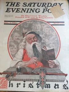 Rare Saturday Evening Post- Full Mag.- ROCKWELL-Dec. 4, 1920-VG-G Condition - Picture 1 of 4