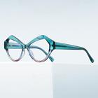 TR90 Anti-Blue Light Glasses Rainbow Colors Eyeglass Frames Polygon Style D