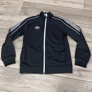 Umbro Boys’ Diamond Full-zip Jacket Black Beauty/White Size 10/12 - Picture 1 of 7