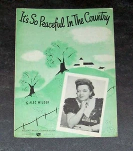 It's So Peaceful In The Country de Mildred Bailey. 1941 partituras - Imagen 1 de 1