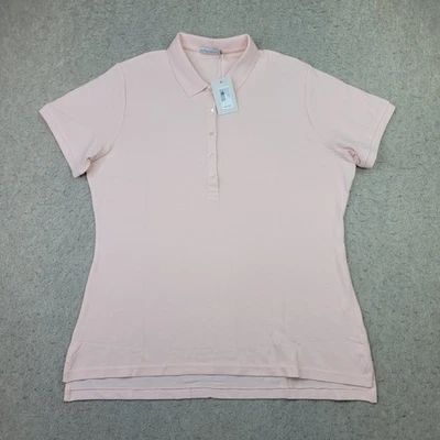 Camisa Polo Peter Millar Mujer XL Rosa Giza Algodón Elastizada Golf LS19K01 NUEVA Foto 1 de 4