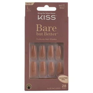 3 Pack KISS Bare But Better False Nails, Long, Nude Drama, 28 Ct - Picture 1 of 3