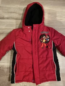 Y2K Bakugan Dan Kuso Youth Hooded Puffer Jacket Officially Licensed Sega Toy 6-7 - Picture 1 of 6