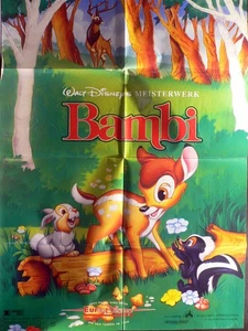 Bambi - Walt Disney - WA - Buena Vista - Filmposter A1 84x60cm gefaltet - Picture 1 of 1