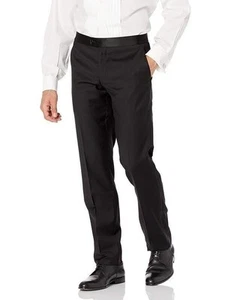 Pantalones de esmoquin Adam Baker para hombre ajustados y clásicos para hombre pantalones de vestir formales - Imagen 1 de 6