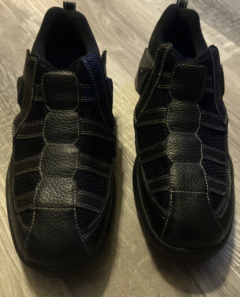 Dr. Comfort Black Edward X-Depth Shoes Adjustable Diabetic Men's Shoes Size 13 M - Image 1 of 4