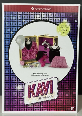 Baúl de teatro American Girl Kavi Sharma Kavi's Backstage Niña del año 23 NUEVO Foto 1 de 4
