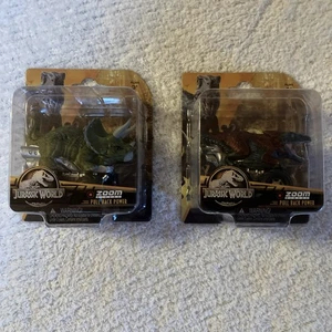 Dino Auto/JURASSIC WORLD | Zoom Riders|Pull Back Power/Triceratops und Pyroraptor - Bild 1 von 5