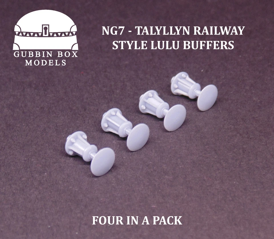 NG7 TR Lulu Style Coach Buffers - 0-16.5 Gauge Talyllyn Railway - Image 1 of 1