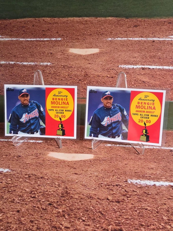 2008 Topps 50th Anniversary All Rookie Team #AR101 Bengie Molina Angels (2x) - Image 1 of 4
