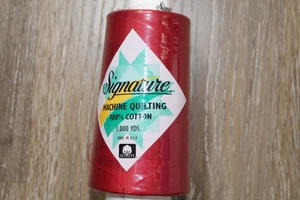 Signature Thread 40 wt Scarlet 3000 yards Sealed Longarm Quilting Sewing - Picture 1 of 8
