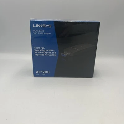 LINKSYS Dual-Band AC1200 Wireless USB 3.0 Adapter WUSB6300, Brand New!! - Image 1 of 3