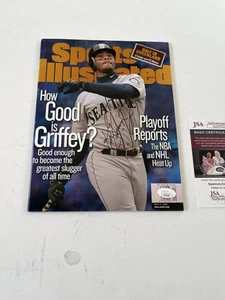 KEN GRIFFEY JR FIRMATO SEATTLE MARINERS 1999 SPORT ILLUSTRATO EDICOLA JSA COA - Foto 1 di 5