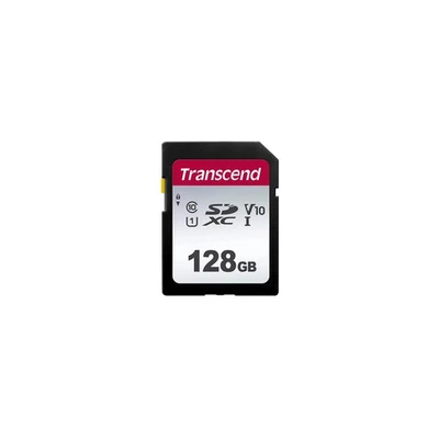 Transcend 128GB SDXC 300S Memory Card UHS- I, C10, U3, V30, 4K, Full HD, Up to 9 - Image 1 of 3