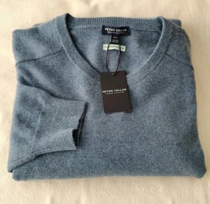 Nuevo con etiquetas 2xlarge Peter Millar Artesanal Hecho a Mano Cachemira Flex Crew Suéter Precio de venta sugerido por el fabricante $645 - Imagen 1 de 4