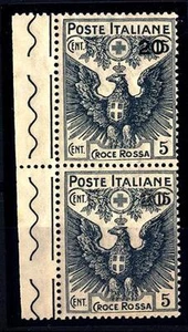 ITALIEN - Königreich - 1915/16 - Pro Rotes Kreuz - Vergängliche Überdrucksorte - Bild 1 von 1