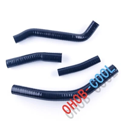Mangueras de radiador de silicona negras para Yamaha YZ250F YZF250 2014 2015 2016 2017 2018 Foto 1 de 4
