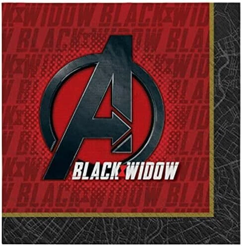 Servilletas de papel para almuerzo Black Widow Marvel Superhéroe Vengadores niños fiesta de cumpleaños Foto 1 de 1