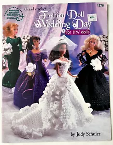 Bambola alla moda 11-1/2" abito in pizzo per matrimonio motivo all'uncinetto libro damigella d'onore - Foto 1 di 2