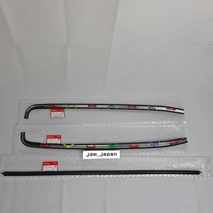 HONDA Genuine Civic OEM MOLDING FR WINDSHIELD SIDE RH & LH UPPER Set 1992-1995 - Picture 1 of 13